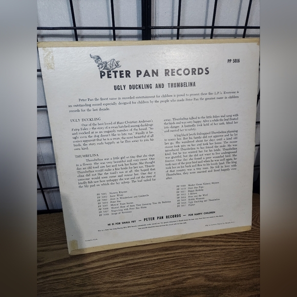 Hans Christian Andersen Thumbelina & The Ugly Duckling LP vinyl - Picture 2 of 3